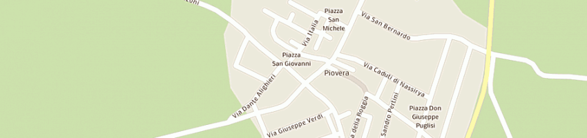 Mappa della impresa croce rossa italiana a PIOVERA