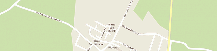 Mappa della impresa parrocchia a PIOVERA