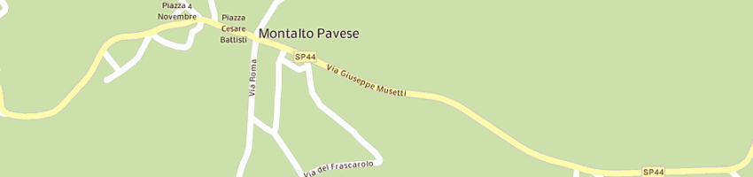 Mappa della impresa municipio a MONTALTO PAVESE