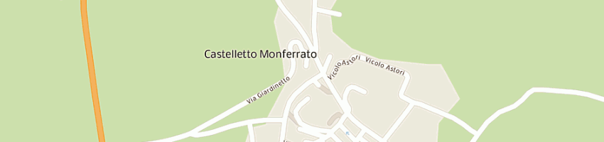 Mappa della impresa poste italiane spa a CASTELLETTO MONFERRATO