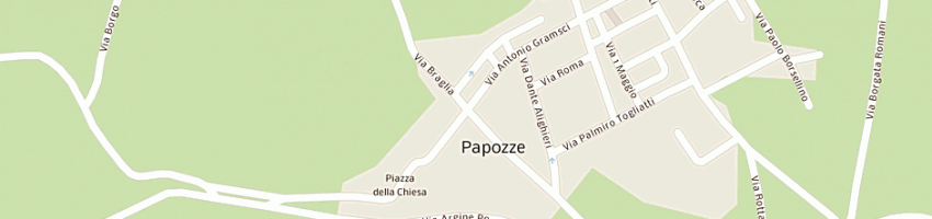 Mappa della impresa ristorante pizzeria le magnolie rita a PAPOZZE