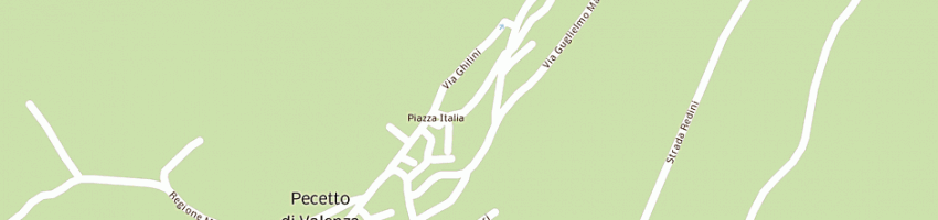 Mappa della impresa la piazzetta srl a PECETTO DI VALENZA