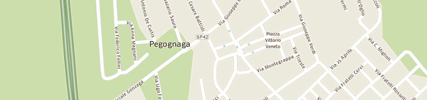 Mappa della impresa camera del lavoro a PEGOGNAGA
