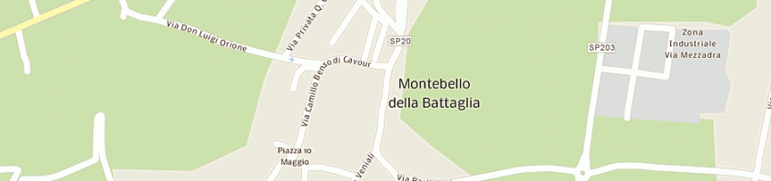 Mappa della impresa bozzarelli gabriella a MONTEBELLO DELLA BATTAGLIA