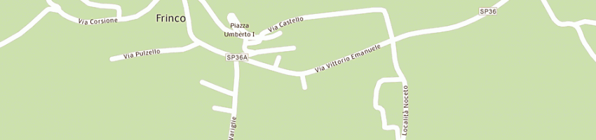 Mappa della impresa tosetti giovanni a FRINCO