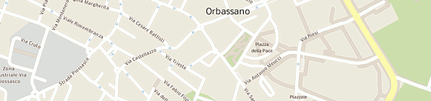 Mappa della impresa pizzerie il sagittario a ORBASSANO