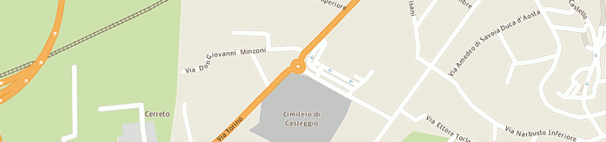 Mappa della impresa municipio a CASTEGGIO