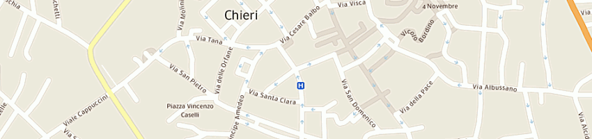 Mappa della impresa sicchiero maurizio a CHIERI