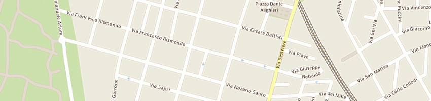 Mappa della impresa dancing club sas a TORINO