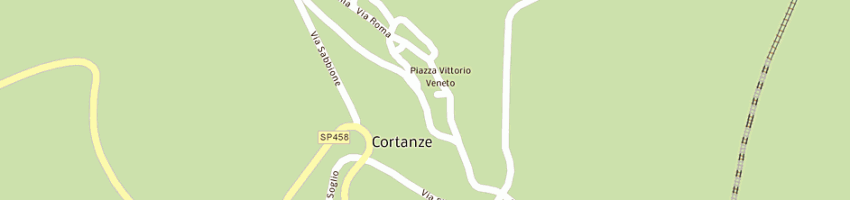 Mappa della impresa municipio a CORTANZE