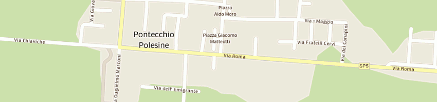 Mappa della impresa romagnolo claudio a PONTECCHIO POLESINE