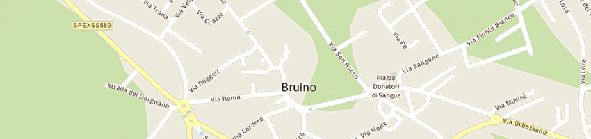 Mappa della impresa grasso (snc) a BRUINO