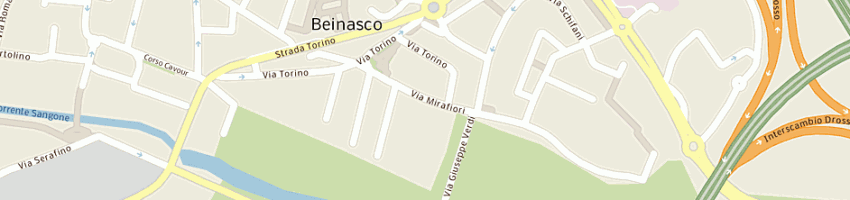 Mappa della impresa pizzeria la capricciosa a BEINASCO