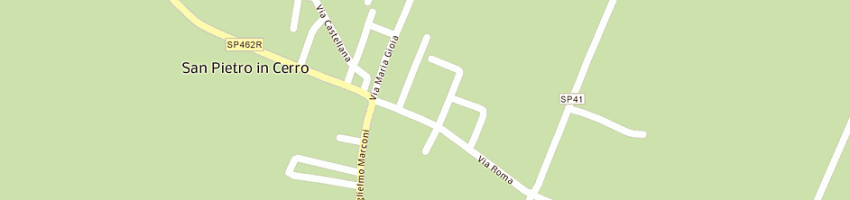 Mappa della impresa orto torri srl a SAN PIETRO IN CERRO