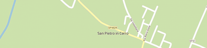 Mappa della impresa poste italiane spa a SAN PIETRO IN CERRO