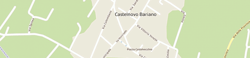 Mappa della impresa supermercato il castello (srl) a CASTELNOVO BARIANO