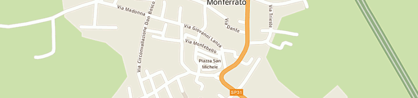 Mappa della impresa vigino graziella a MIRABELLO MONFERRATO