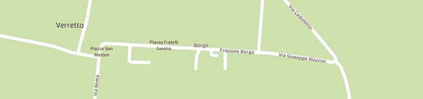 Mappa della impresa municipio a VERRETTO
