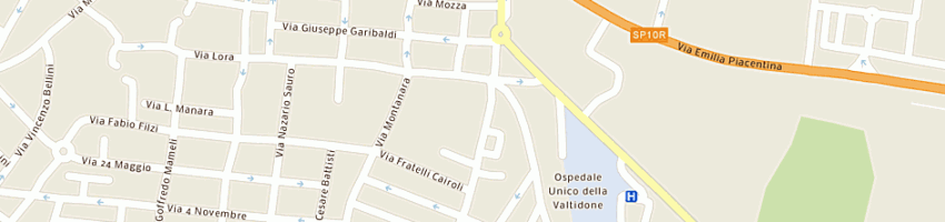Mappa della impresa rossetti camillo a CASTEL SAN GIOVANNI