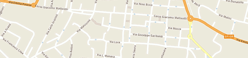 Mappa della impresa trattoria mercato a CASTEL SAN GIOVANNI
