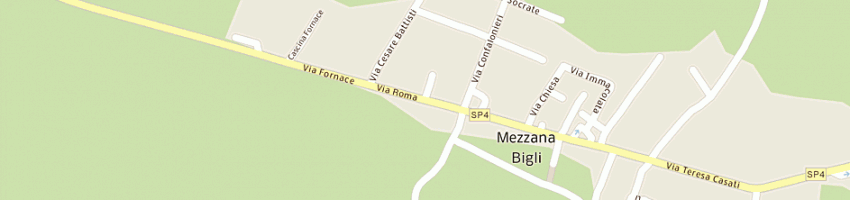 Mappa della impresa municipio a MEZZANA BIGLI