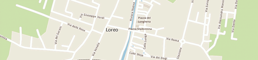 Mappa della impresa pozzati confezioni srl a LOREO