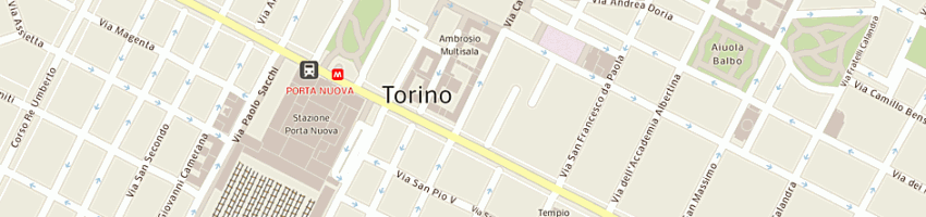 Mappa della impresa istituto ottico fulcheri (snc) a TORINO