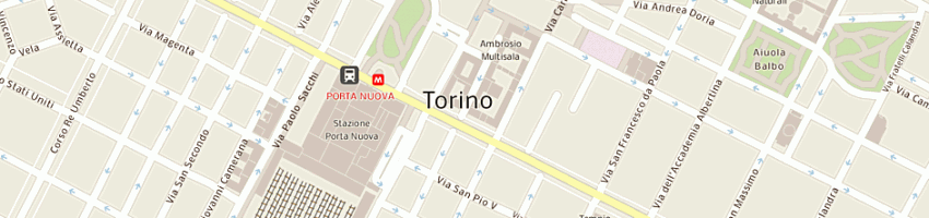 Mappa della impresa autorimessa centro a TORINO