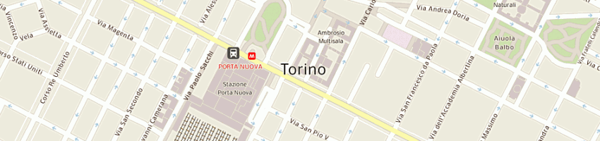 Mappa della impresa alberghi e hotels starhotels a TORINO