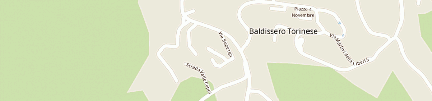 Mappa della impresa municipio a BALDISSERO TORINESE