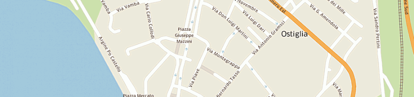 Mappa della impresa pizza shop snc asporto domicilio e taglio a OSTIGLIA