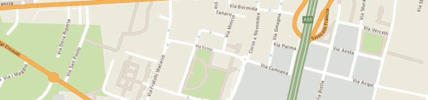 Mappa della impresa studiottico alberghina a RIVOLI