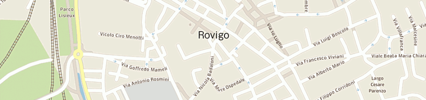 Mappa della impresa parrocchia del duomo casa canonica a ROVIGO