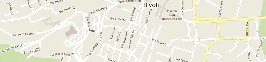 Mappa della impresa cda centro di solidarieta' a RIVOLI