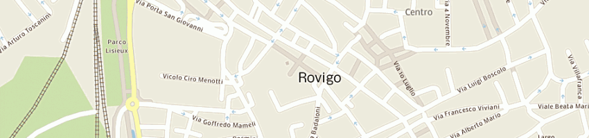 Mappa della impresa auser circolo anziani citta'delle rose a ROVIGO