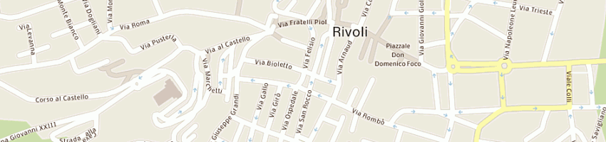 Mappa della impresa cda centro di ascolto a RIVOLI