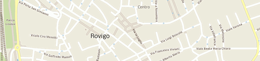 Mappa della impresa boutique roverella di borghetto teresina e c sas a ROVIGO
