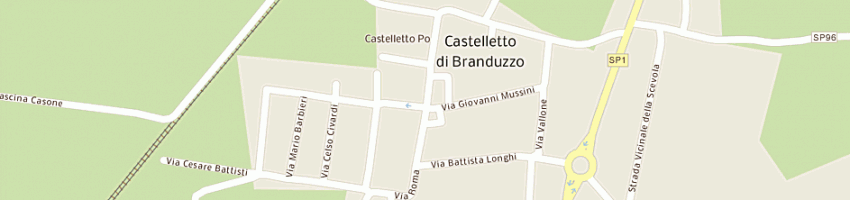 Mappa della impresa poste italiane spa a CASTELLETTO DI BRANDUZZO