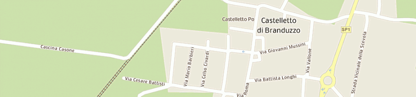 Mappa della impresa associazione calcio castelletto a CASTELLETTO DI BRANDUZZO
