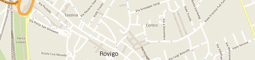 Mappa della impresa periotto umberto a ROVIGO