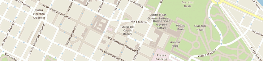 Mappa della impresa residenza juvarra a TORINO