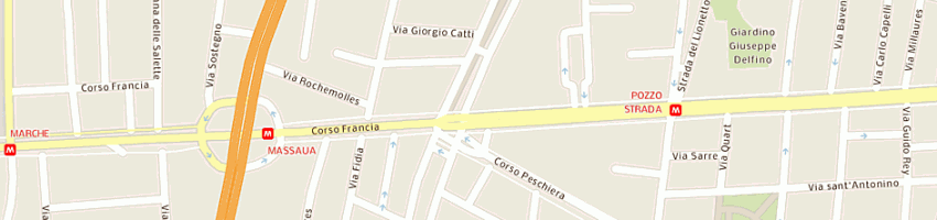 Mappa della impresa bellucci gabriella a TORINO
