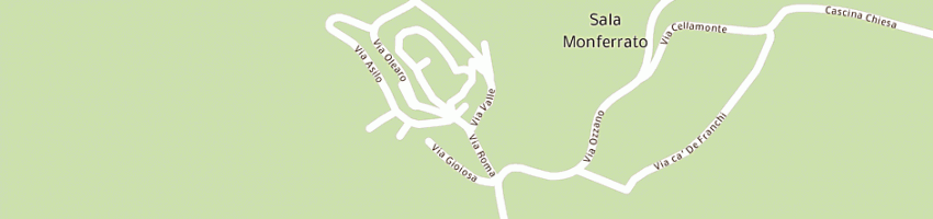 Mappa della impresa municipio - ambulatorio medico a SALA MONFERRATO
