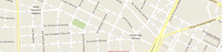 Mappa della impresa ristorante il pavone a TORINO