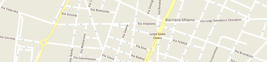 Mappa della impresa parrucchiere turiaco rosario a TORINO