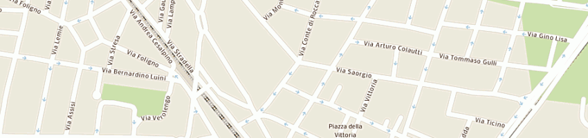 Mappa della impresa condominio via roccavione 50 v lorenzini 13 e 15 a TORINO
