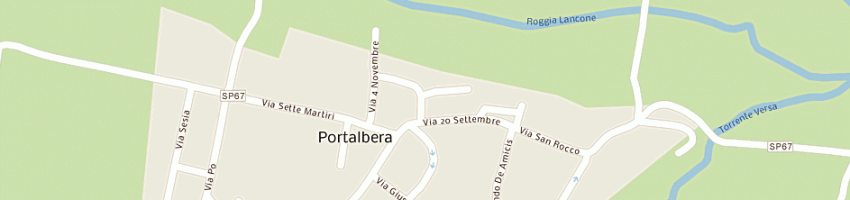 Mappa della impresa bar trattoria della piazza di destro marco a PORTALBERA