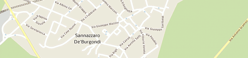 Mappa della impresa manazza alberto a SANNAZZARO DE BURGONDI