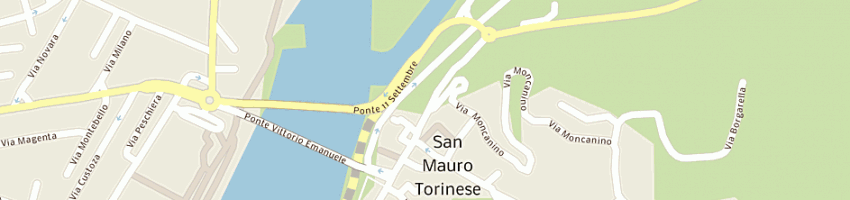 Mappa della impresa poste italiane a SAN MAURO TORINESE