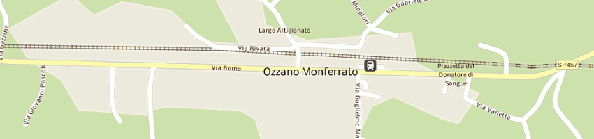 Mappa della impresa ristorante dell'opera a OZZANO MONFERRATO